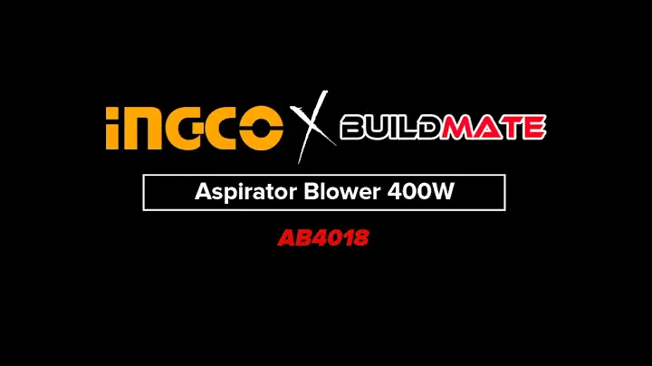 BUILDMATE UNBOXING SERIES | INGCO 2in1 Electric Air Blower & Vacuum Air Dryer 400W AB4018