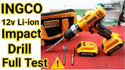 INGCO 12V Impact Drill Unboxing And Testing / CIDLI1222