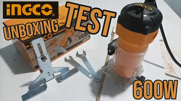 Unboxing and Testing Ingco Laminate trimmer router 600W / Тест на Ингко рачна фреза 600W #ingco