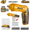 Аккумуляторная отвертка 4 В INGCO CSDLI0442