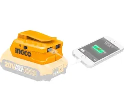 Переходник-зарядное устройство USB-A Li-Ion INGCO 20V