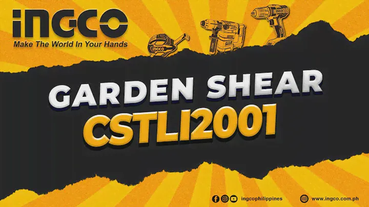 INGCO Lithium-Ion Garden Shear (CSTLI2001) 🛠️
