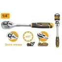 Ключ трещоточный 1/4" INGCO HRTH0814