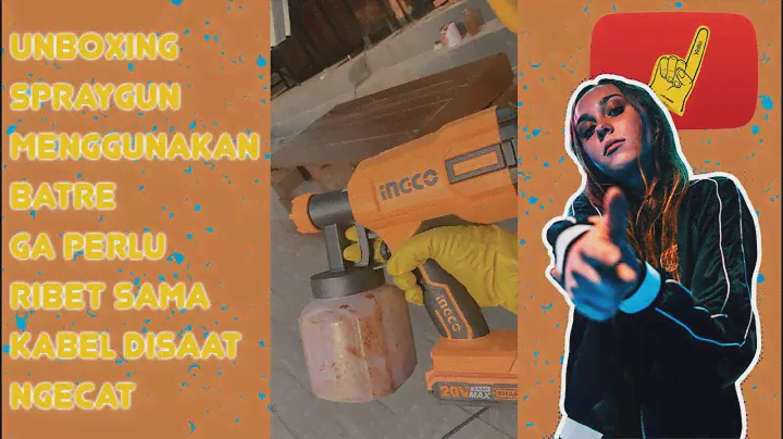 UNBOXING SPRAY GUN INGCO BATERAI