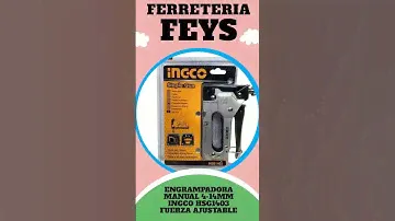 ENGRAMPADORA MANUAL 4-14MM INGCO HSG1403 FUERZA AJUSTABLE #ferreteria #feys #almagro #caba #lampara