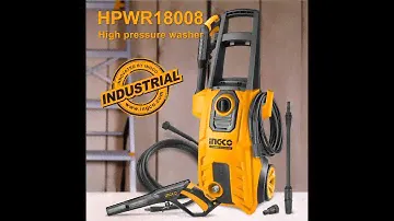 HIDROLAVADORA 150 BAR INGCO HPWR18008 AUTOS VEREDAS MUROS TECHOS TEJAS AZOTEAS