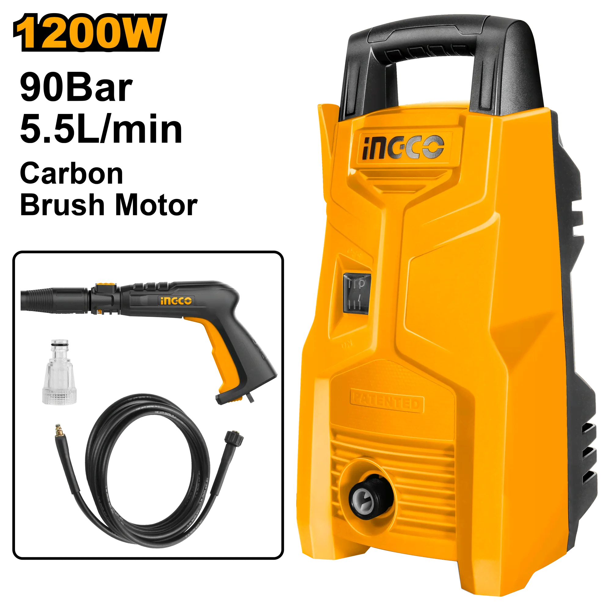 Мойка высокого давления INGCO HPWR12008 1200 Вт 100 бар-0