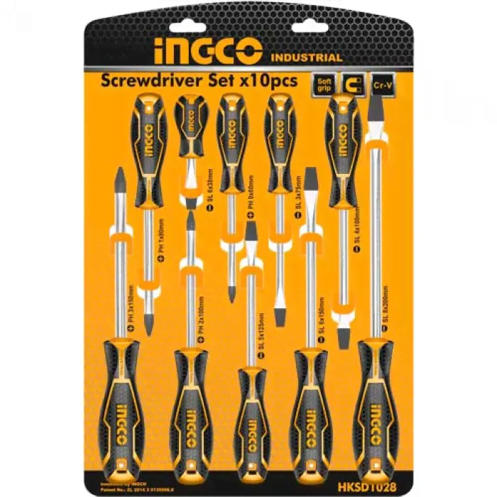 Набор отверток INGCO INDUSTRIAL HKSD1028-0