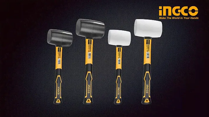 Ingco Rubber Mallet Fiberglass Handle