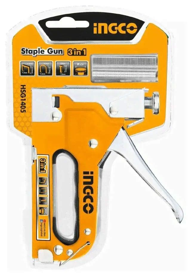 INGCO INGCO Степлер механический 3 в 1 INGCO HSG1405 строительный степлер-2
