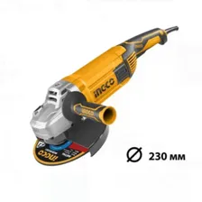 УШМ INGCO AG24008 INDUSTRIAL 2400 Вт, 6300 об/мин, 230мм