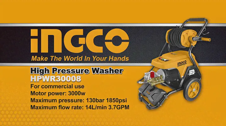 How to use a High pressure washer? (HPWR30008)