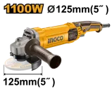 Угловая шлифовальная машина (УШМ) INGCO AG110038 INDUSTRIAL 125 мм 1,1 кВт